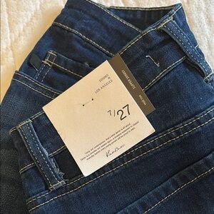 Kancan mid rise super skinny Dark Wash Jeans